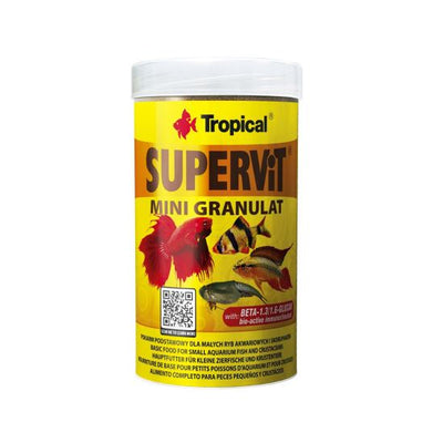 HRANA DE BAZA PENTRU PESTI SI CRUSTACEE TROPICAL SUPERVIT MINI GRANULAT 250 ML/162,5 G